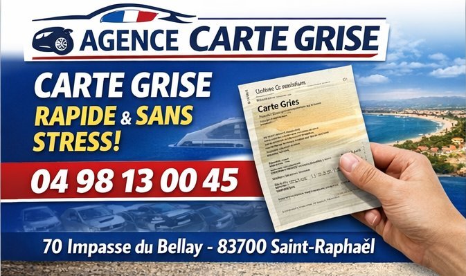 Carte grise rapide et sans stress à Saint-Raphaël — GLF Var 83